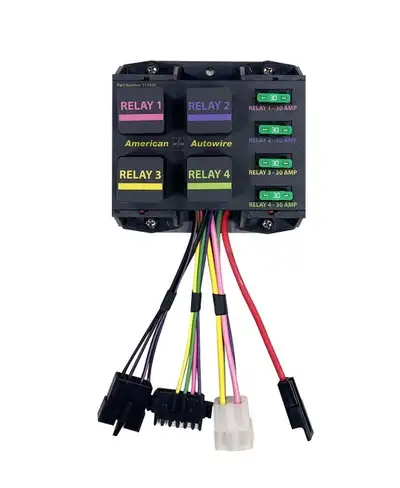 American Autowire American Autowire Universal 4 way banked relay system - 4 Way Banked Relay System