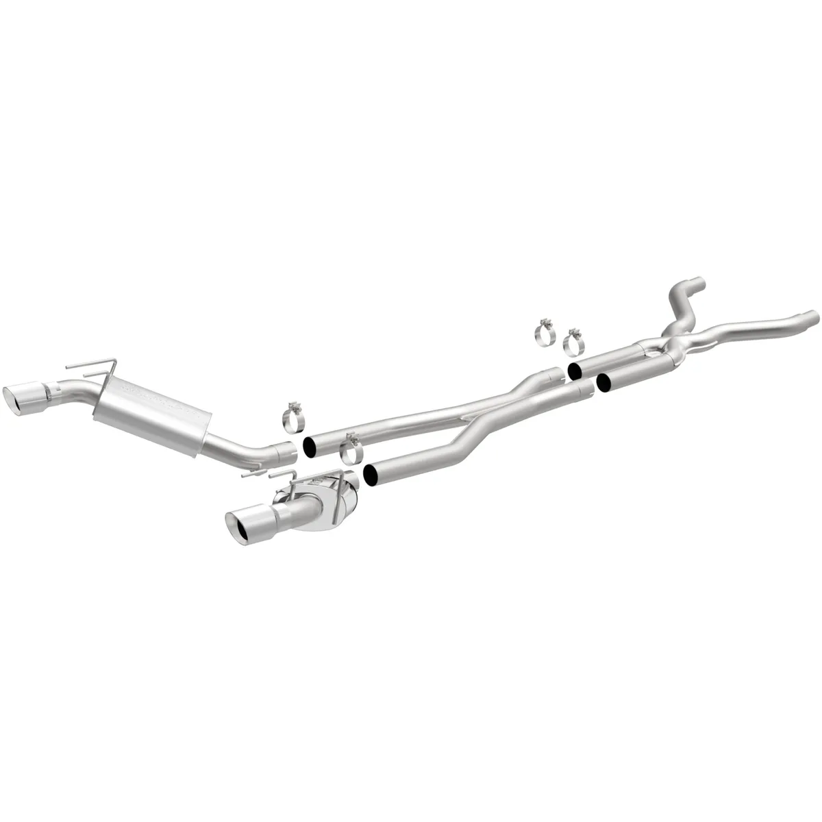 2010-11 Chevrolet Camarogas 6.2 5 x 8 x 14 In. Dual Mufflers 3in. System Competition Series Dual 4 In. Polished Tips Dual Split Rear Exit Contain s X-Pipe product image