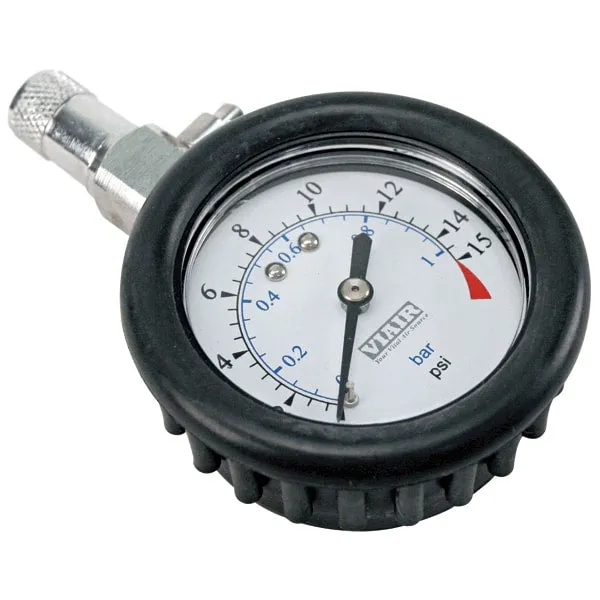 "2.0"" Tire Gauge w/Boot (0 to 15 PSI)" product image