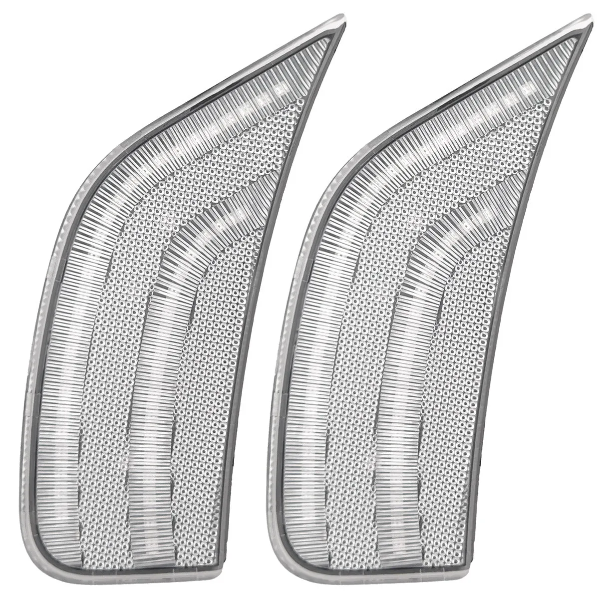 Cadillac 21-24 Escalade & Gmc 21-24 Yukon/Yukon Xl/Yukon Denali (5th Gen) & 21-24 Chevy Tahoe/Suburban (5th Gen) LED Front Fender Lens White or Amber Leds - Smoked or Clear Lens product image