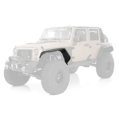 Smittybilt XRC Front Flux Flare Pair - Textured Black (07-18 JK/JKU)