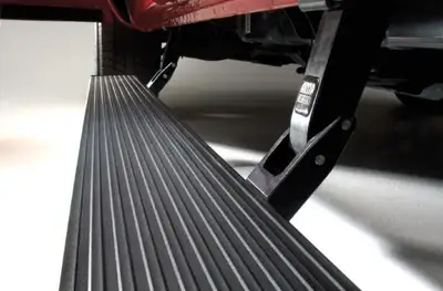 AMP Research PowerStep - Plug-N-Play Black Ford F-150 2021-2021 Y Y All Cabs Plug N Play System - includes OEM style illumination
