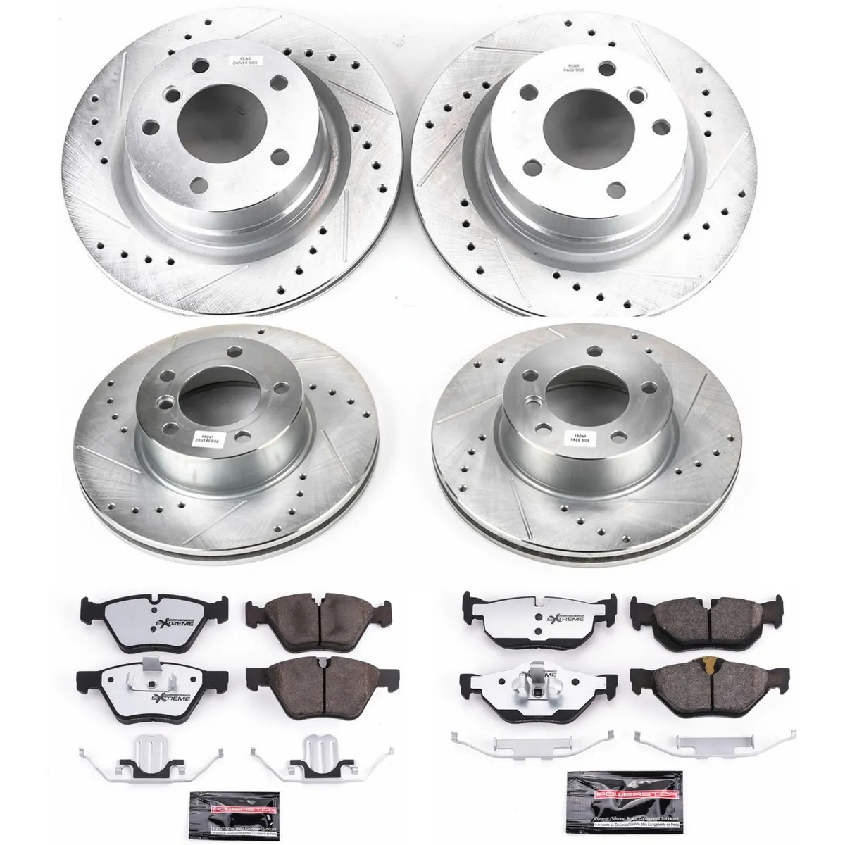 Z26 Street Warrior Upgrade Kit: Drilled/Slotted Rotors; Carbon-Fiber Ceramic Pads W/Hardware; Pad Sensors product image