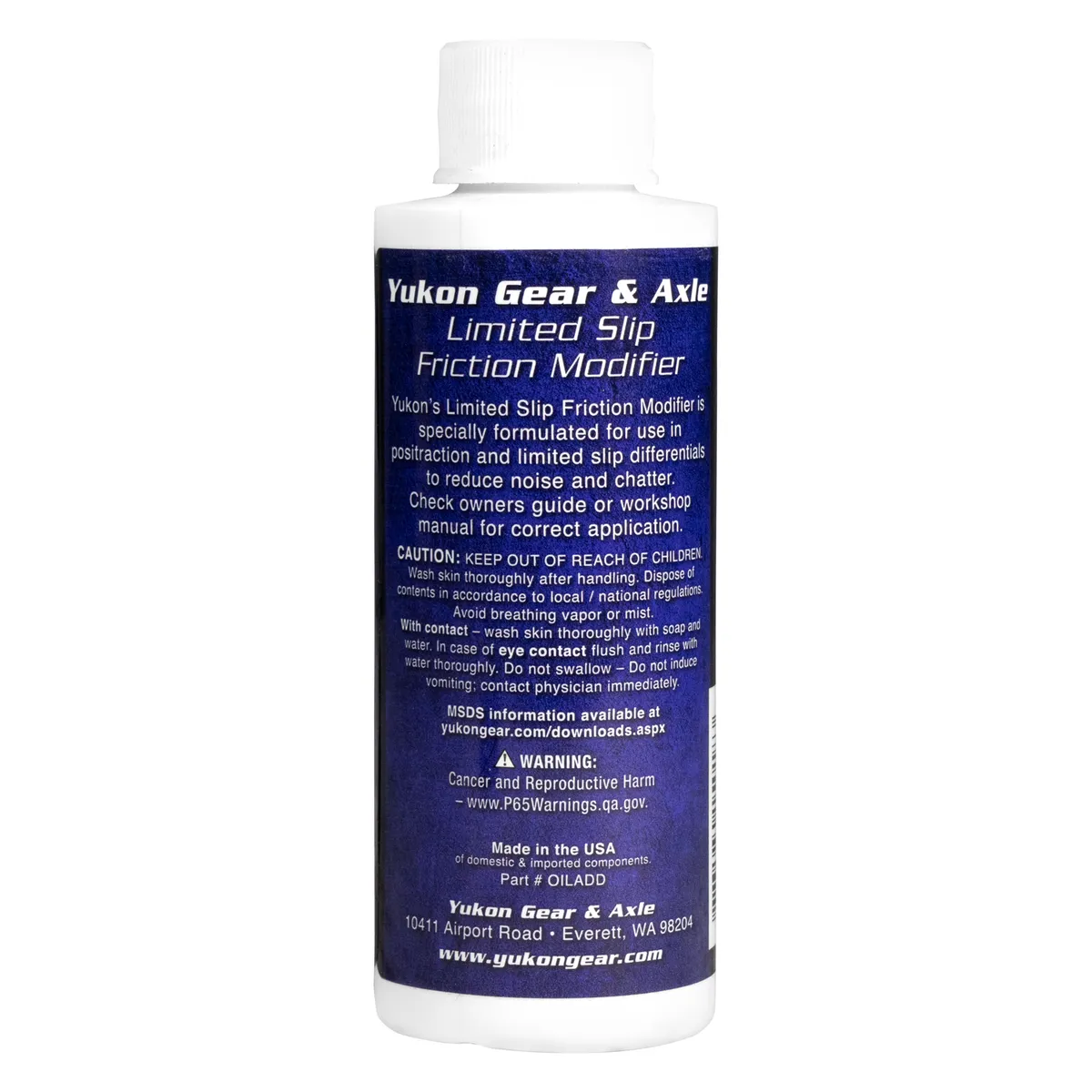 Friction Modifier Additive For Limited Slip/Posi - 4 Ounce Bottle Gear Positraction Additive 4OZ Yukon Gear product image