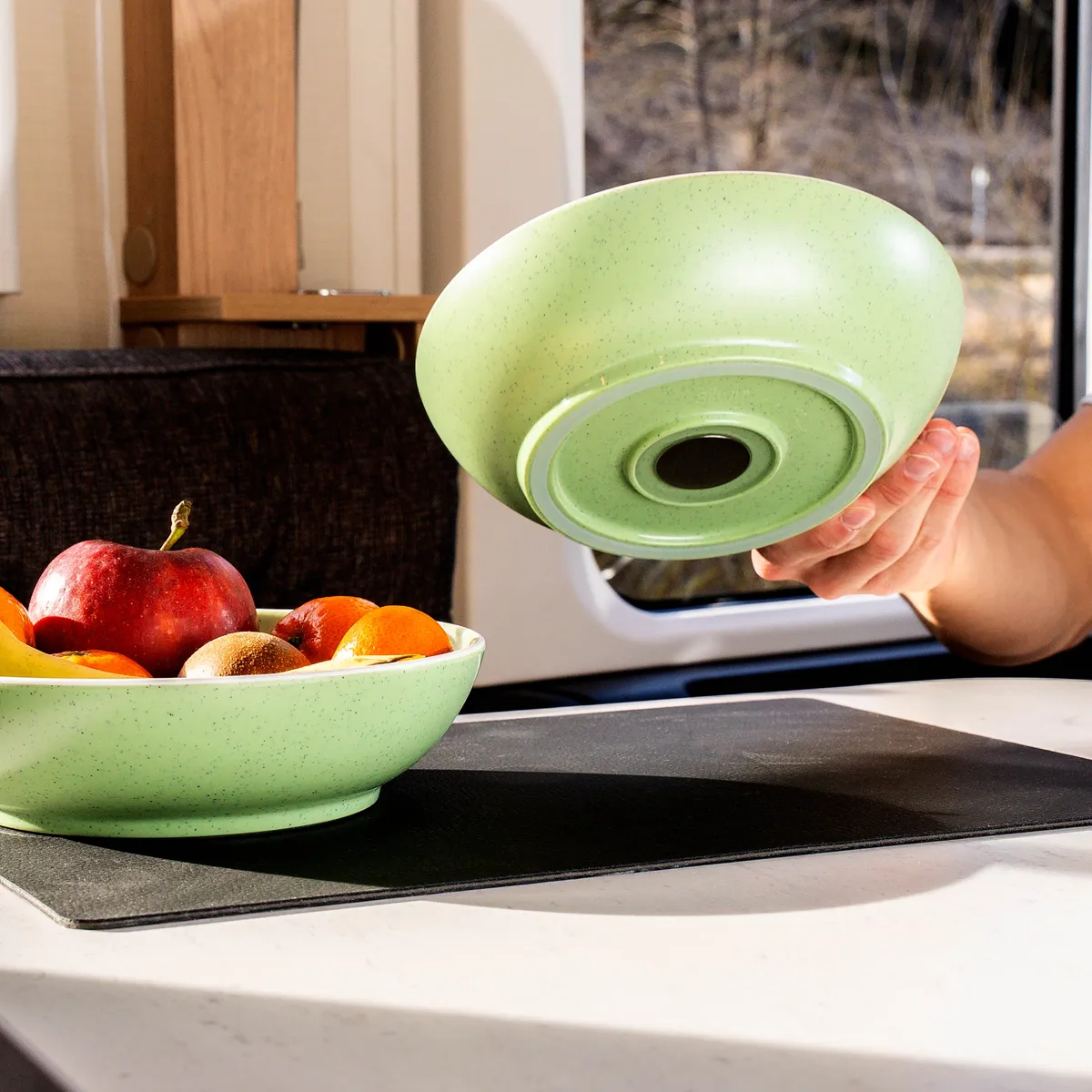 Magnetic Plastic Tableware Set DOLOMIT GREEN product image
