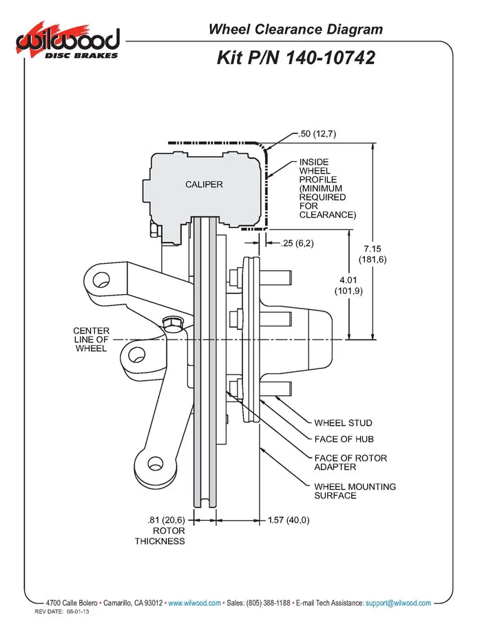 1974 - 1980 Ford, Mercury Forged Dynapro 6 Big Brake Front Brake Kit (Hub) - 140-10742 product image