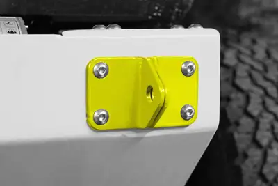 Steinjager Recovery and Towing 2007-2018 D-Ring Mounting Brackets Neon Yellow