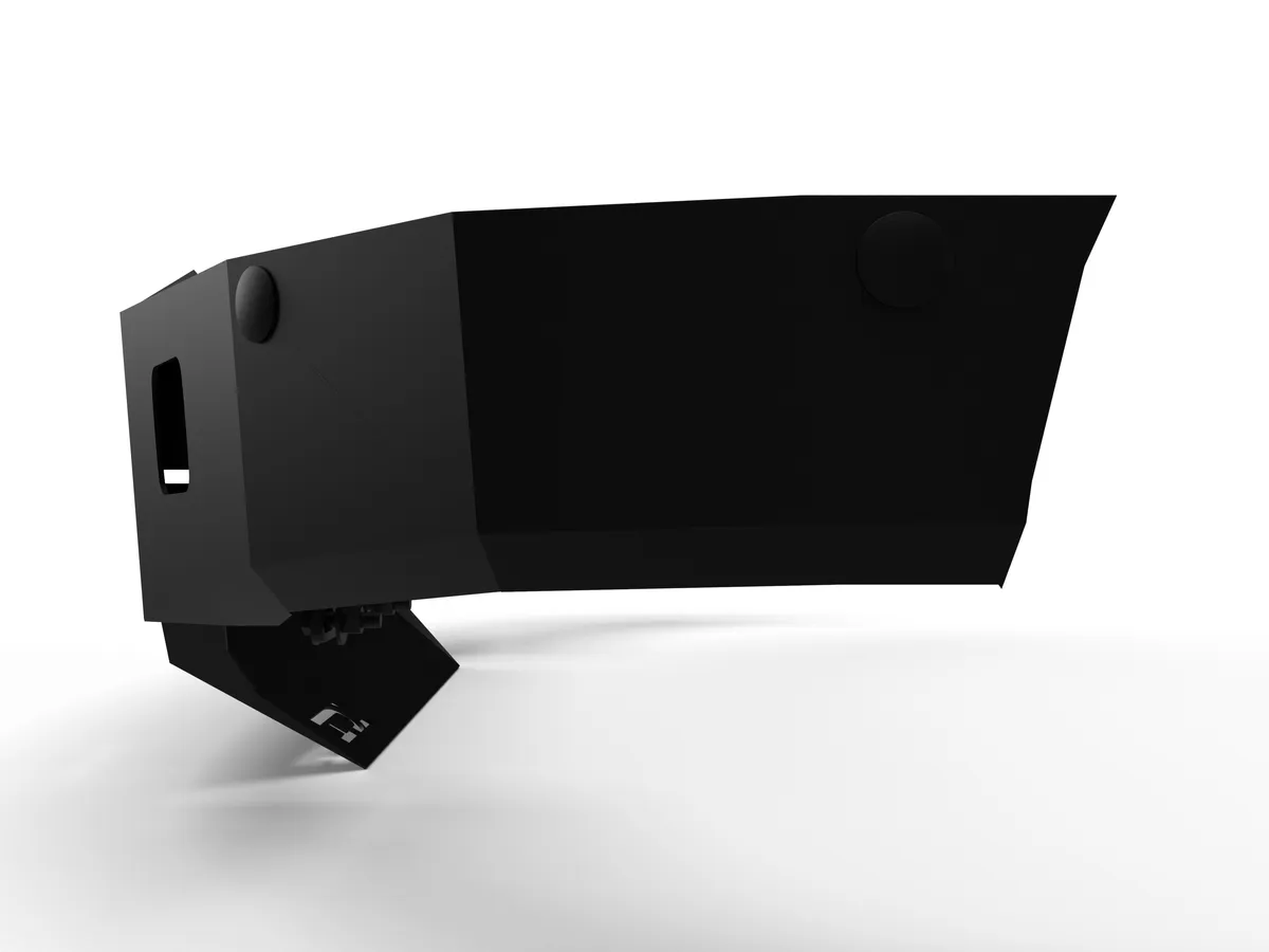 Alumilite Front Bumper; w/ Single Square Lights Holes; Fits w/o Or w/ Parking Sensors; Retains Factory Tow Hooks; Non-Winch; product image