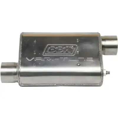 BBK Performance Bbk Performance Parts 31015 Universal 2-1/2 Varitune Adjustable Muffler Double Offset (439 Stainless)