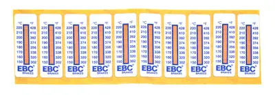 EBC Brakes EBC Brakes 8LVLCALTEMPDECAL(10PK)- TS001