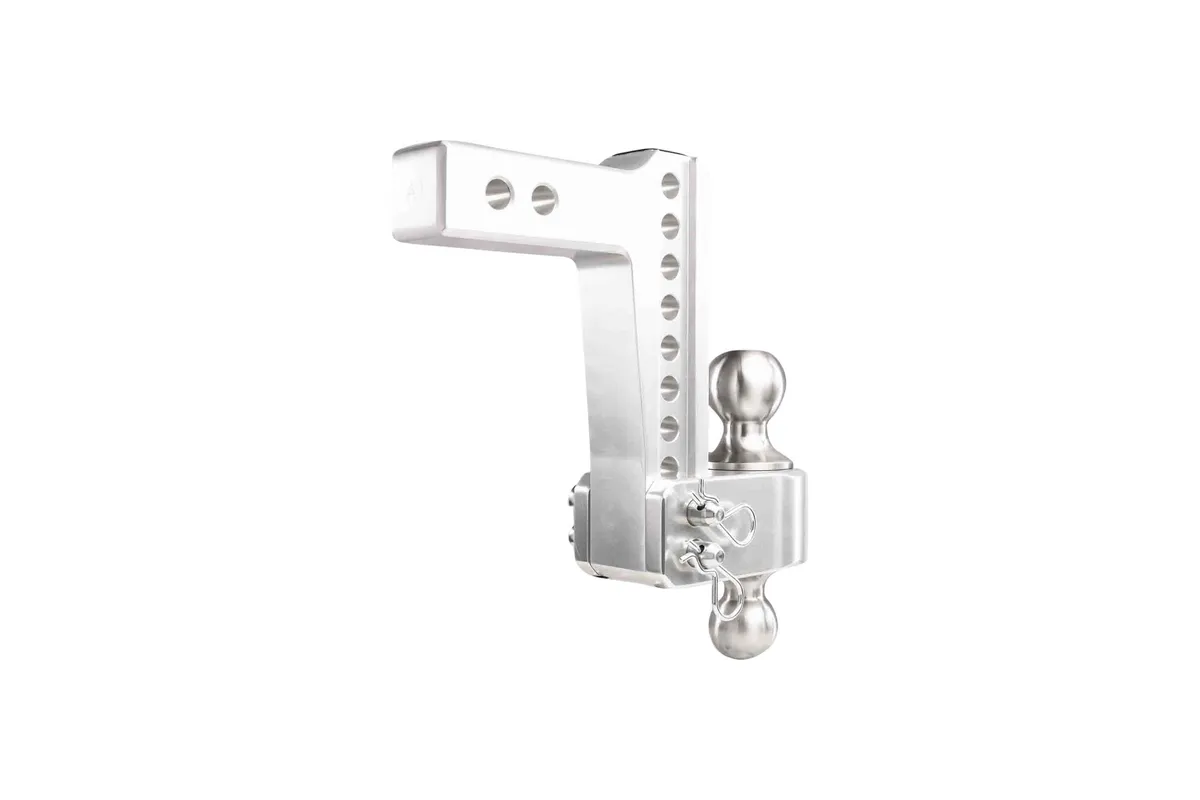 2.0" Aluminum Medium Duty Hitch 6" Drop/Rise w/ Stainless Steel Dual Ball product image