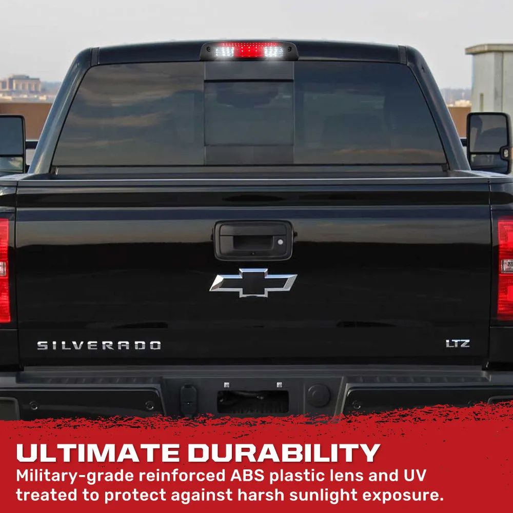 Gmc Sierra & Chevy Silverado 3rd Gen 14-19 2500/3500 Ultra High Power Scanning Red LED 3rd Brake Light w/ High Power Cree Xml White LED Cargo Lights - Smoked Lens product image