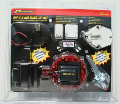 Proform Engine Distributor Tune-Up Kit Fits GM HEI V8 Dist w/Internal Coil Red Cap Proform