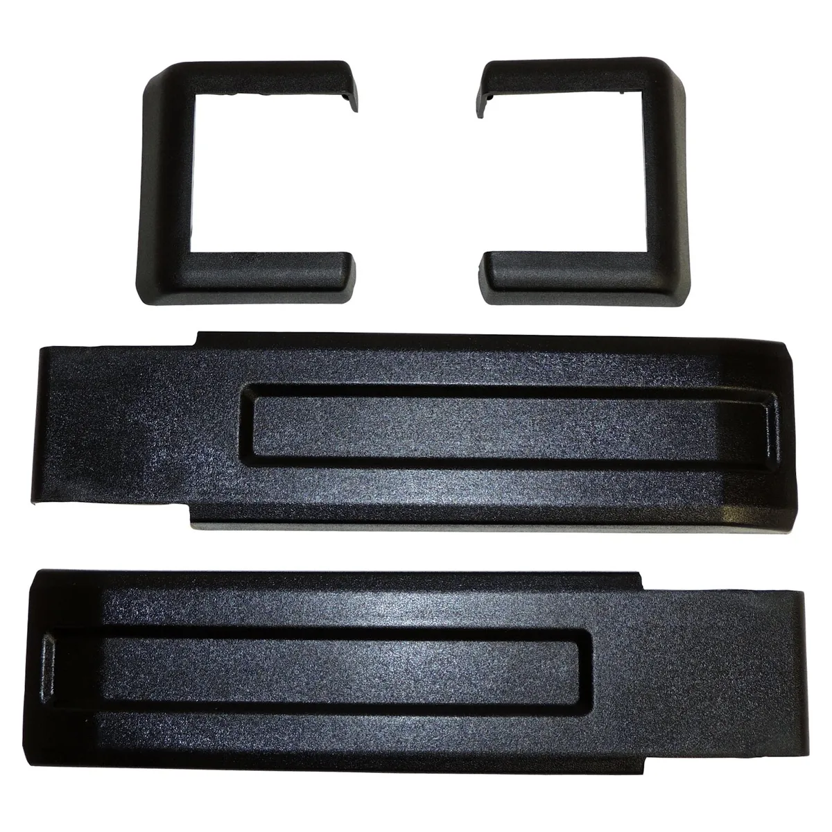 Crown Automotive Jeep Replacement Crown Automotive Jeep Replacement 55397091K Upper & Lower Tailgate Hinge Cover Set for 2007-2018 Jeep JK Wrangler