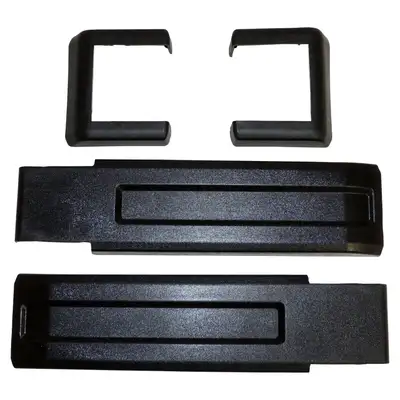 Crown Automotive Jeep Replacement Crown Automotive Jeep Replacement 55397091K Upper & Lower Tailgate Hinge Cover Set for 2007-2018 Jeep JK Wrangler