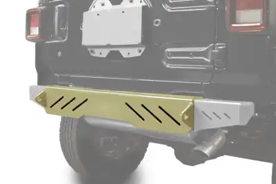 Steinjager Steinjäger Bumpers Wrangler JL 2018 to Present Rear Cap Style Military Beige