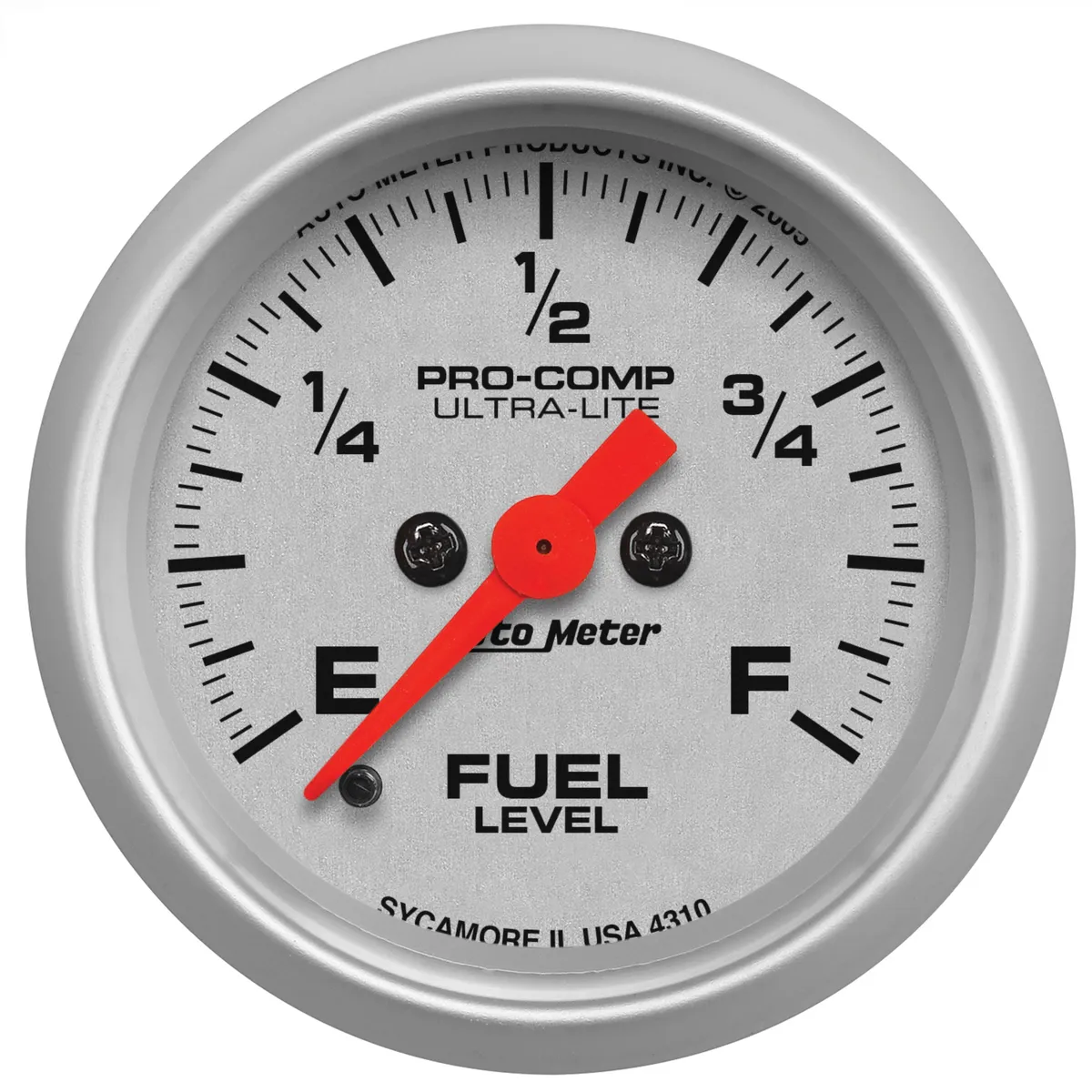 Gauge, Fuel Level, 2 1/16", 0-280O Programmable, Ultra-Lite product image