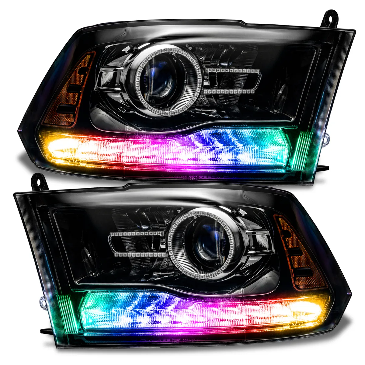 ORACLE Lighting 2013-2018 Dodge Ram Dynamic ColorSHIFT Headlight DRL Upgrade Kit wTurn Signals product image