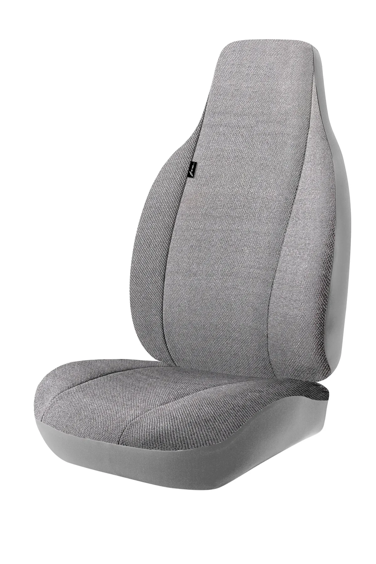 Wrangler™ Semi-Custom Solid Seat Cover; Gray; Bucket Seats; Adjustable Headrests; product image