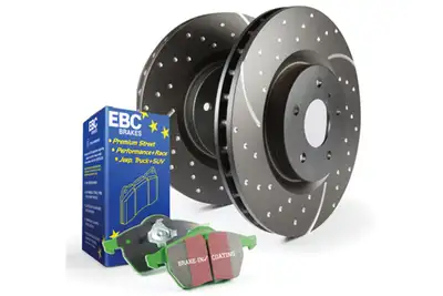 EBC Brakes S3 Kits Greenstuff 6000 and GD Rotors; Rear; FMSI Pad No. D2383; Vented; 350mm Dia.; 24mm Thick;