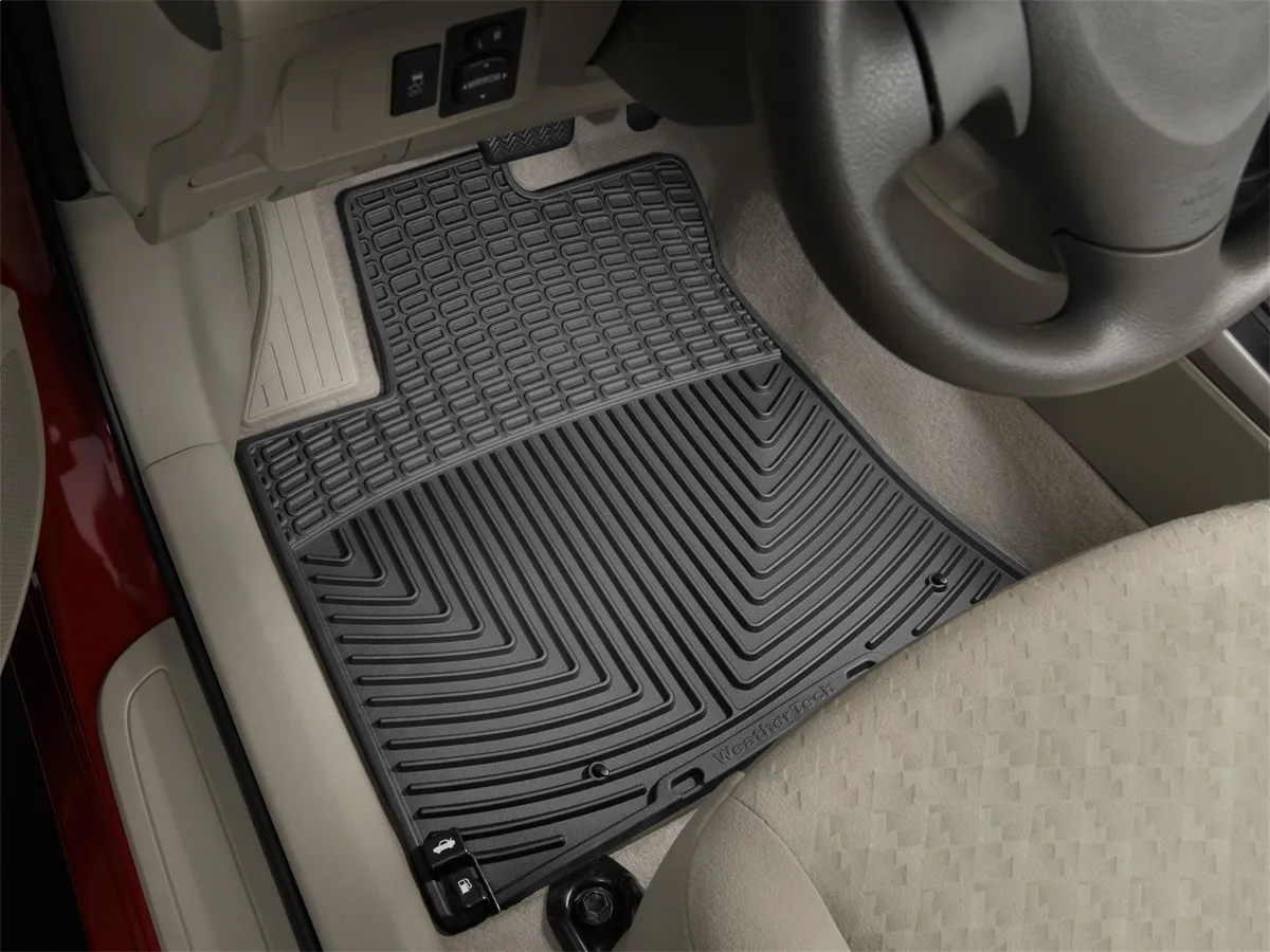 Weathertech 2009 + Pontiac Vibe Black Front Rubber Mats / 2009 + Toyota Corolla Black Front Rubber Mats / 2009 + Toyota Matrix Black Front Rubber Mats