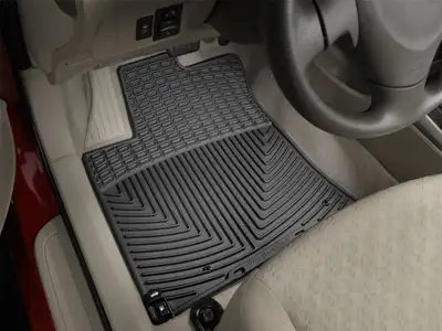 Weathertech 2009 + Pontiac Vibe Black Front Rubber Mats / 2009 + Toyota Corolla Black Front Rubber Mats / 2009 + Toyota Matrix Black Front Rubber Mats