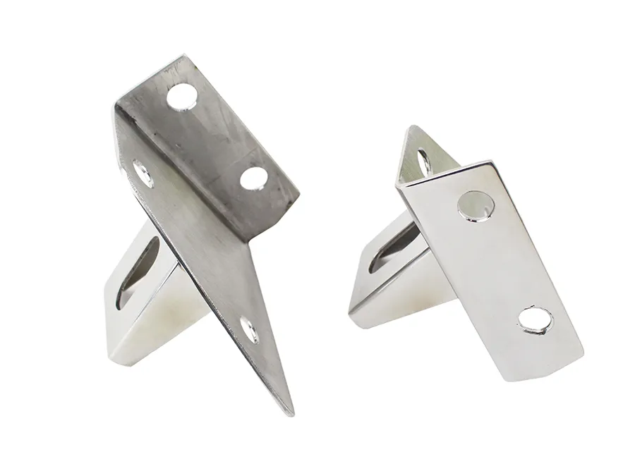 Jeep CJ/YJ LED Light Bar Bracket Pair 76-95 CJ and Wrangler YJ Polished Silver Kentrol product image