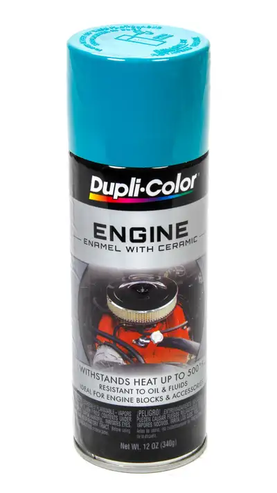 Dupli-Color Engine Enamel With Ceramic; Torque n Teal; 12 Oz. Aerosol