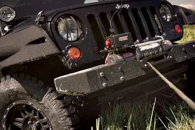 Mile Marker 8000 LB Winch Waterproof 4.9 HP Series Wound 12V Motor W/ 92 Foot Synthetic Rope SEC8 Scout ES Mile Marker