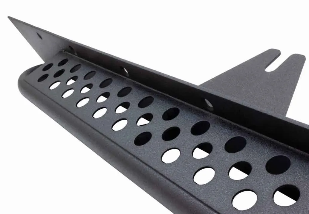 Black textured powder coat, 3/16 in. steel, 2in. Diameter, .120 wall tubing, Stainless steel hardware product image