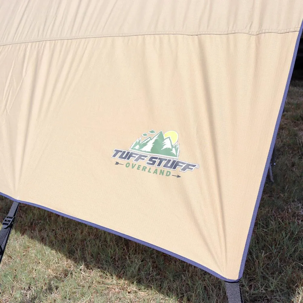 Truck or Car Awning Shade Wall, 4.5x6 Feet, Poly-Cotton Ripstop Fabric, Tan product image