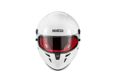 Sparco Motor Sports Helmet Stealth Medium / Large White Red SA2025