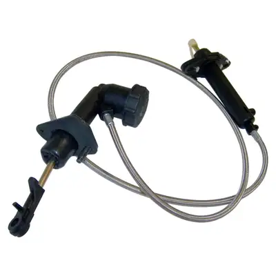 Crown Automotive Jeep Replacement Clutch Hydraulic Assembly; Left Hand Drive; Incl. Clutch Master Cylinder/Slave Cylinder/Braided Stainless Hose;