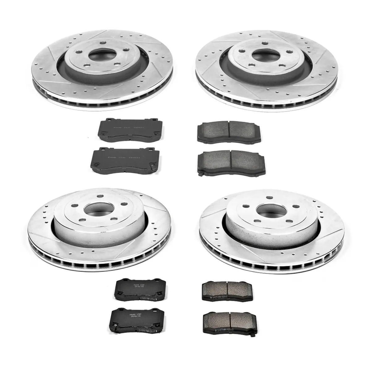 Z23 Evolution Sport Upgrade Kit: Drilled/Slotted Rotors; Carbon-Fiber Ceramic Pads W/Hardware product image