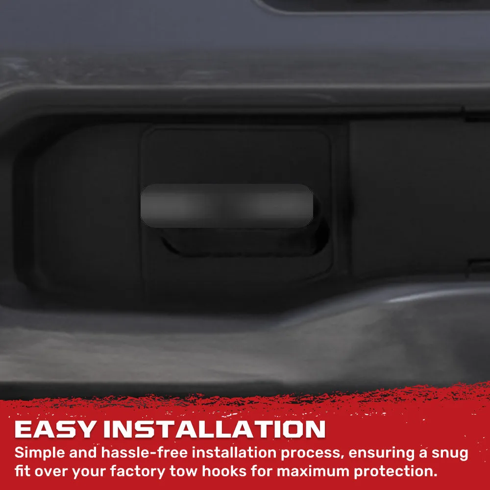 Chevy 20-25 Silverado 1500 Tow Hook Covers 2-Piece Set of Silicone Covers Standard & LED Options - Multiple Colors product image