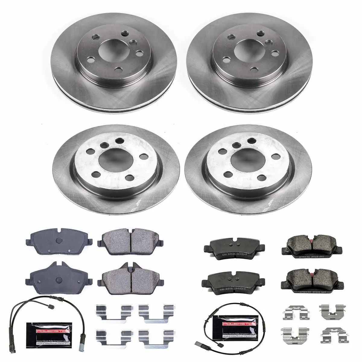 Z17 Direct Replacement Kit: Rotors; Ceramic Pads W/Hardware; Pad Sensors product image