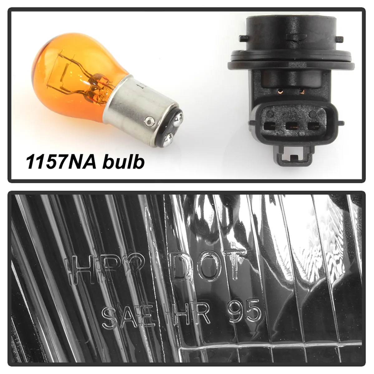 9799 Camry OEM Style Headlights With Corner Lights 4pcs Black product image