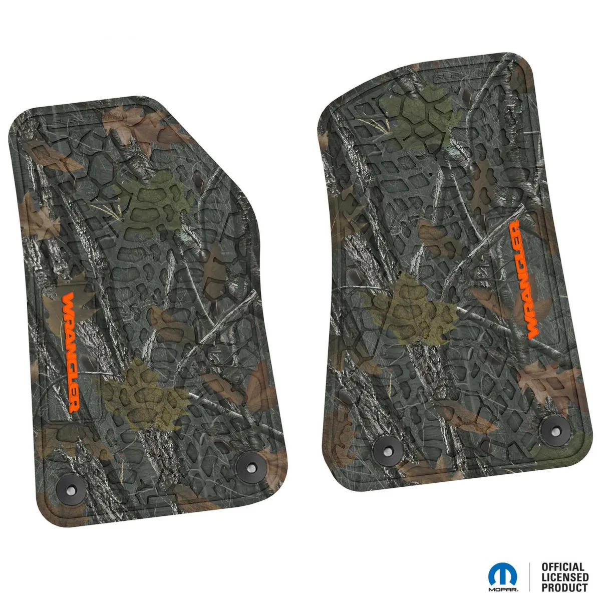 18-24 Jeep JL 2 Dr Front -Tire Tread/Scorched Earth Scene w/ Wrangler Insert - Black w/ Red Insert product image