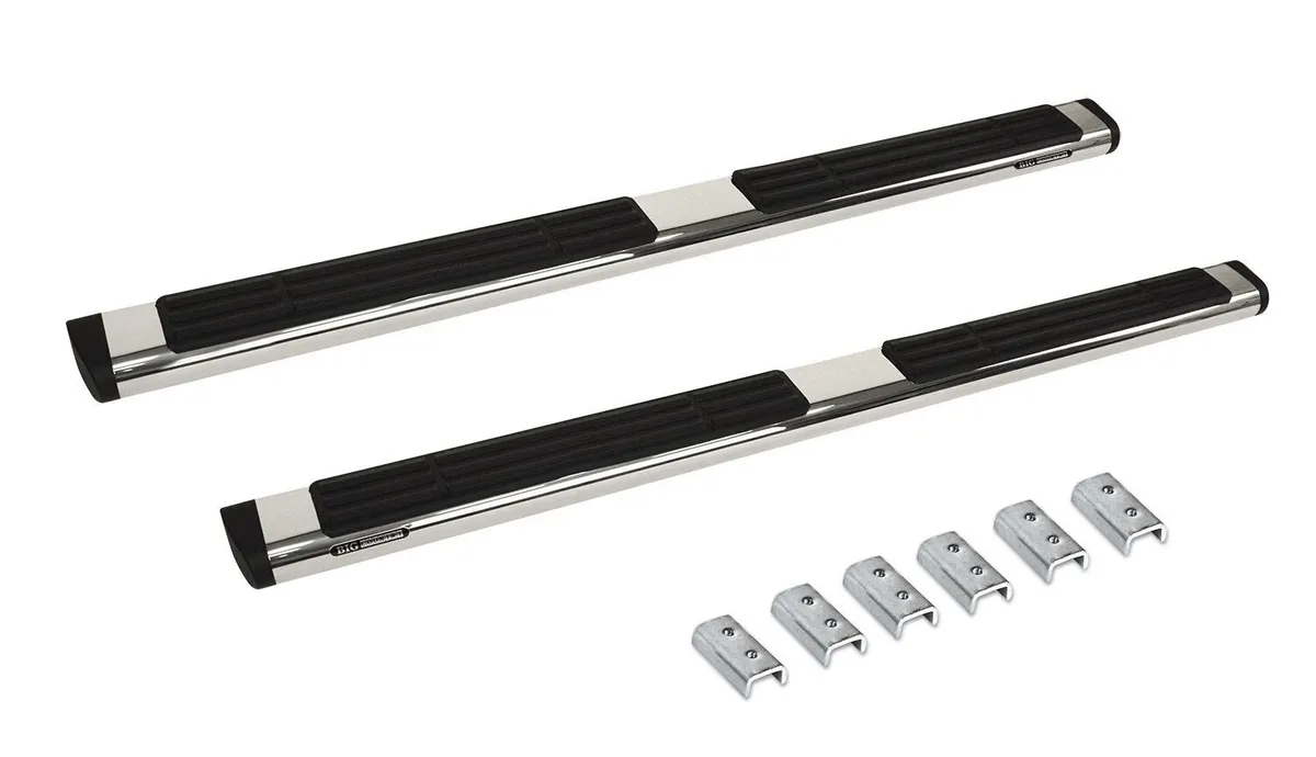 Go Rhino Go Rhino 686404787PS - 6 OE Xtreme SideSteps With Mounting Bracket Kit - Polished Stainless Steel