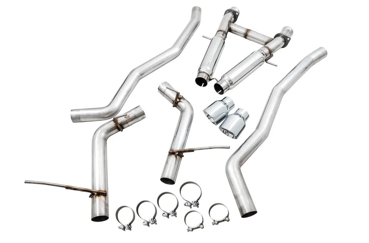 AWE Touring Edition Exhaust for Jeep Grand Cherokee SRT - Chrome Silver Tips product image