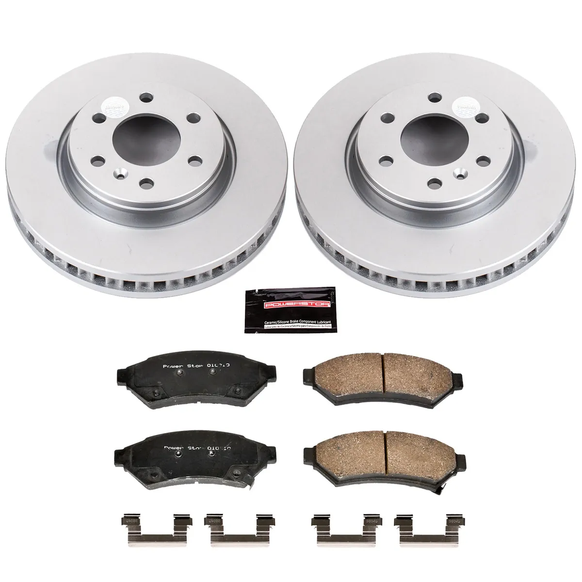 Z17 Geomet Coated Rotor Kit: Genuine Geomet Fully Coated Rotors; Ceramic Pads W/Hardware product image