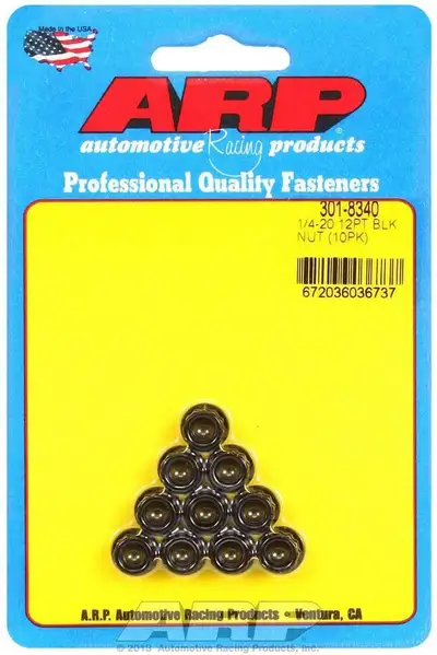 ARP Auto Racing 1/4-20 12pt. Nuts (10)
