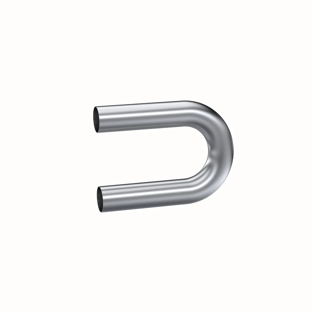 Garage Parts Pro Series Smooth Mandrel Bend Pipe; 2.5 in. Diameter; 180 Degree Bend; 9 in. Legs; T304 Stainless Steel; product image