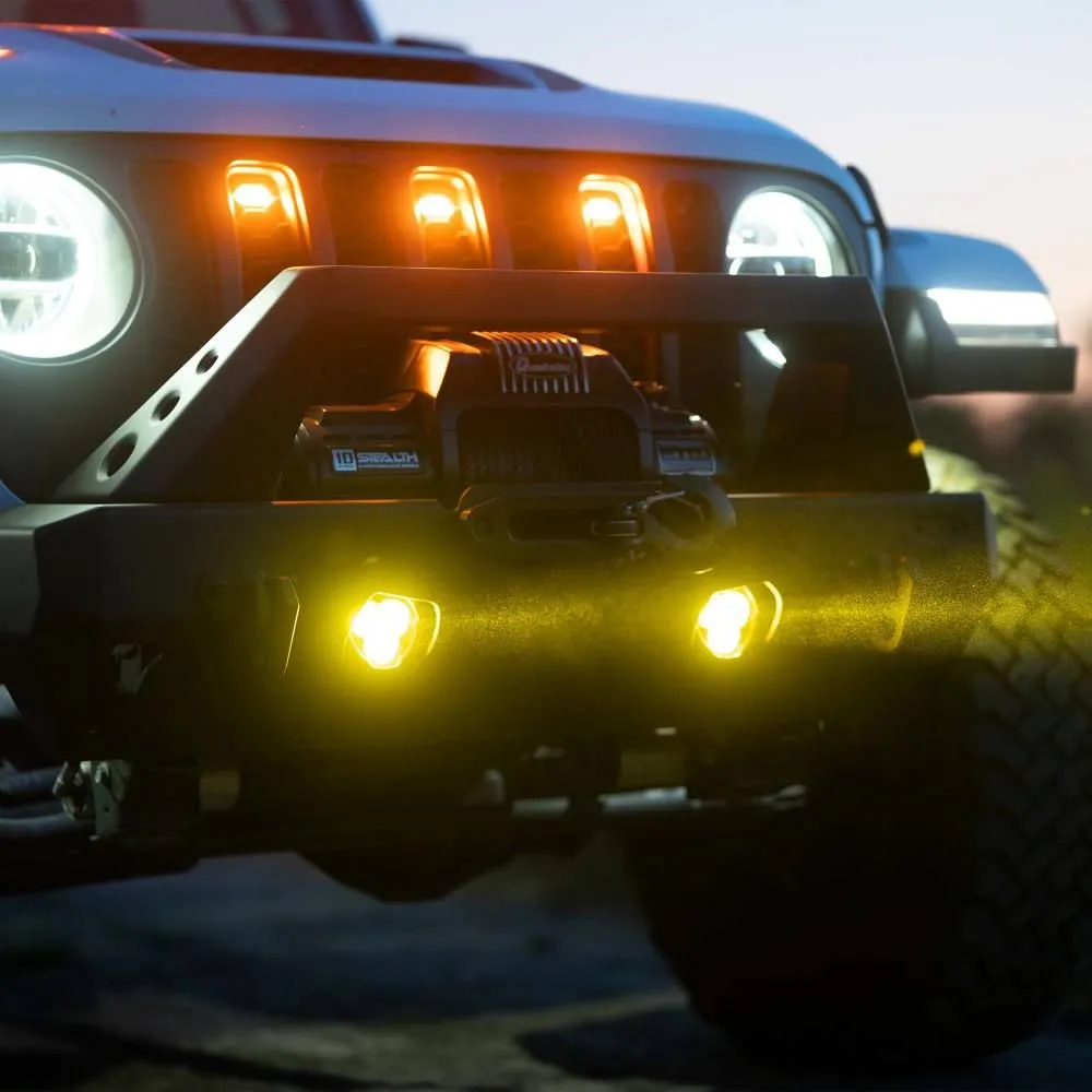 KC Hilites Flex Era 3 Dual Mode SAE Fog LED Light Pods | 2-Light Master Kit - Jeep Aftermarket Bumpers product image