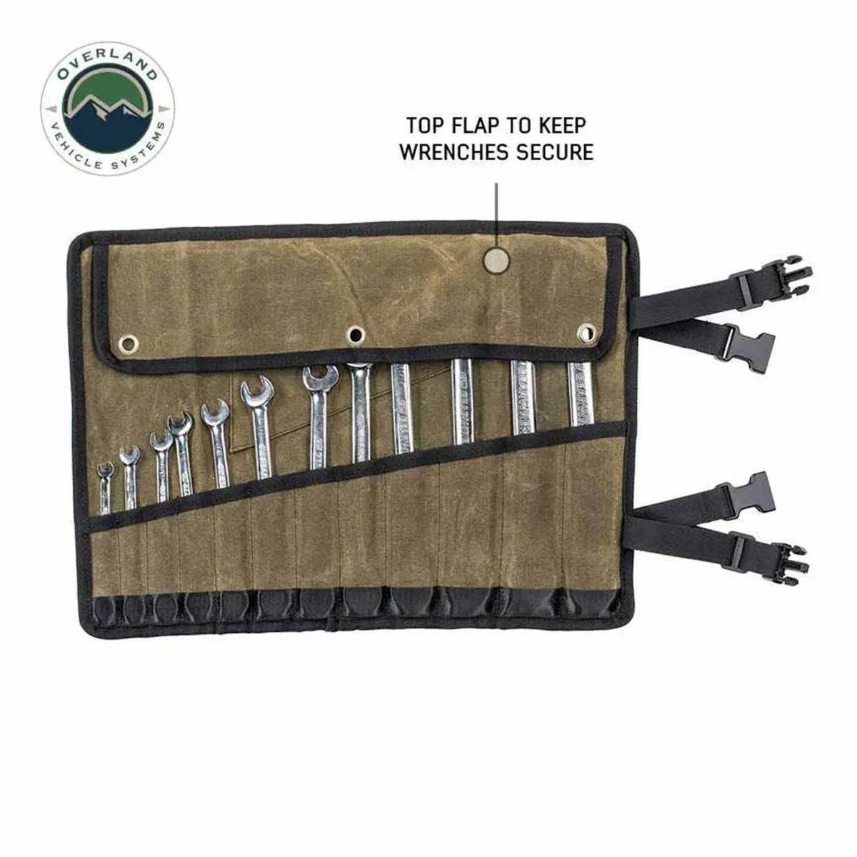 Large Wrench Tool Roll (24 Slot) Number 16 Waxed Canvas Overland Vehicle Systems product image