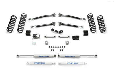 Fabtech Trail Lift System; 3 in. Lift; w/Performance Shocks;