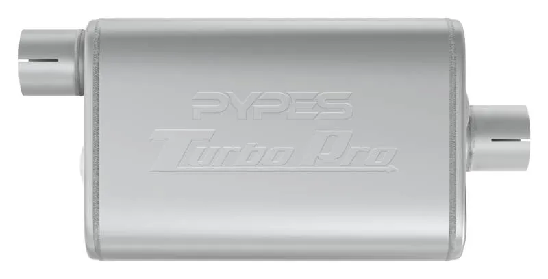Turbo Pro Muffler 2.5 Inch Offset Inlet Center Outlet Pypes Exhaust product image