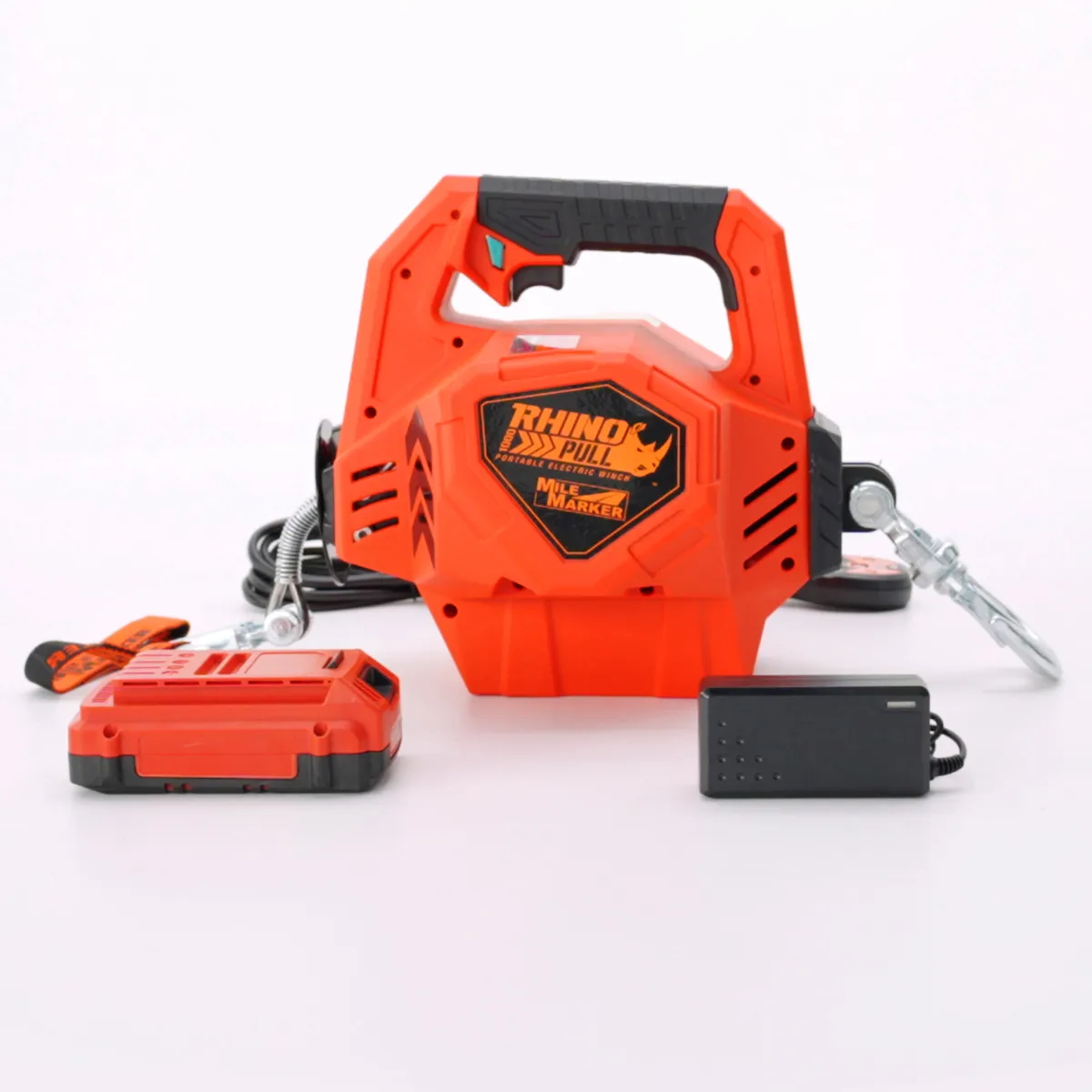 Mile Marker 71-1000 Rhino Pull 1000lb Portable Winch With Synthetic Rope product image