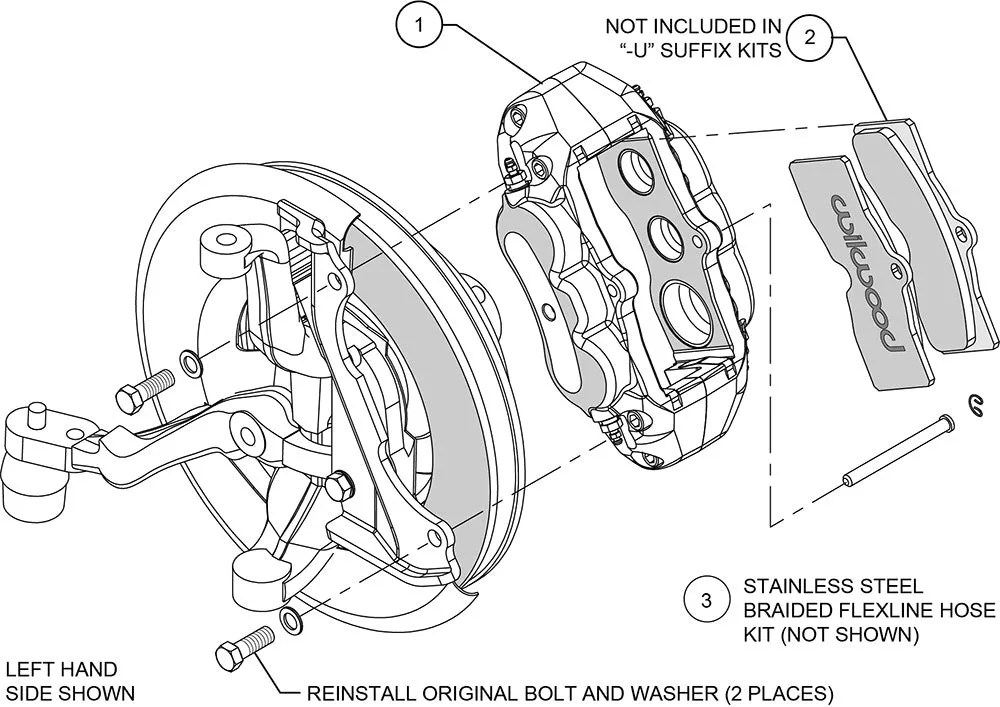 1965 - 1982 Chevrolet D8-6 Front Replacement Caliper Kit - 140-11857 product image