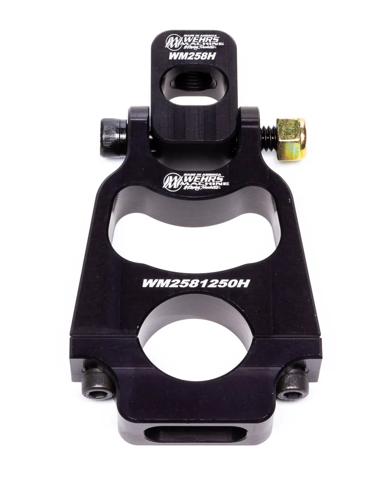 Wehrs Machine & Racing Products Clamp On Hood Pin Mount Hinged 1-1/4in Dia 4-1/2